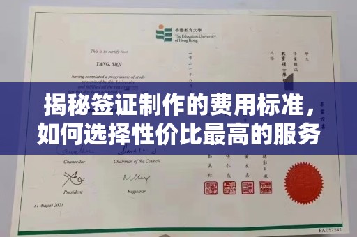 贾汪揭秘签证制作的费用标准，如何选择性价比最高的服务？