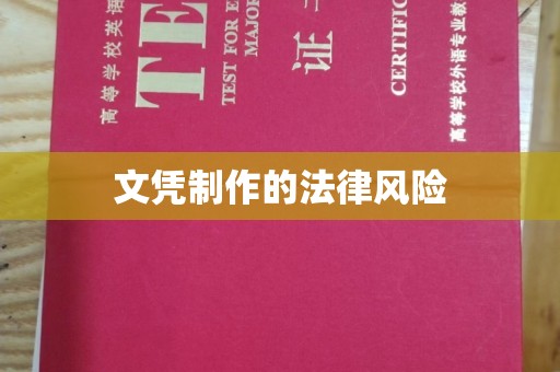 贾汪文凭制作的法律风险