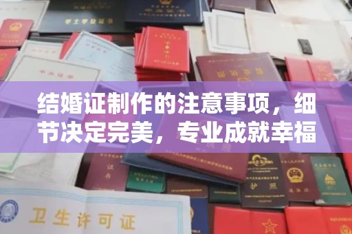贾汪结婚证制作的注意事项，细节决定完美，专业成就幸福