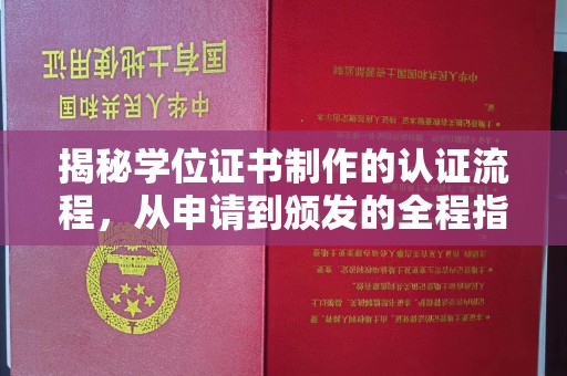 贾汪揭秘学位证书制作的认证流程，从申请到颁发的全程指南